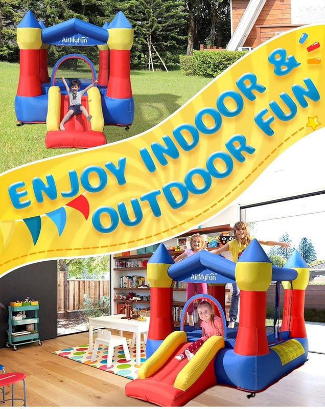 AIR My Fun Classic bouncy castle set up for indoor and outdoor play