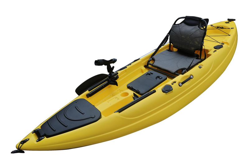 Vicking Codia leisure kayak, angled view showing seat and storage hatches
