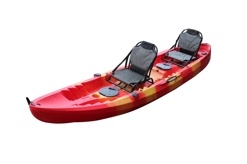 Vicking Happiness 2 tandem leisure kayak, red and yellow colour option